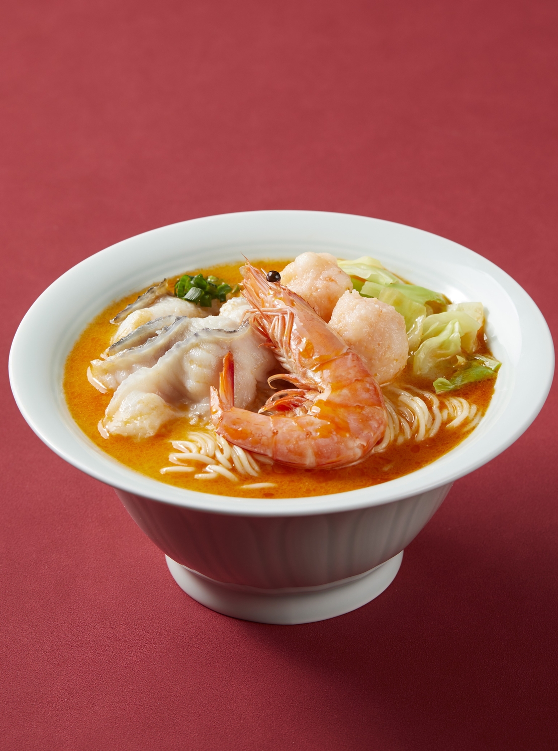 酸辣汤海鲜虾皇汤面1110x1492