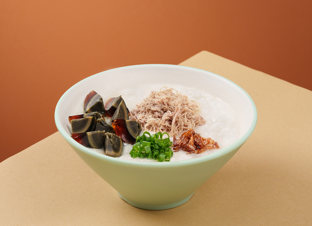 Shredded Pork and Century Egg Congee 皮蛋瘦肉粥